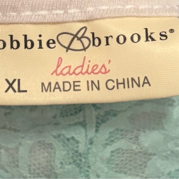 Bobbie Brooks Light Blue Lace Trim Camisole - Picture 3 of 5